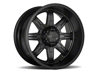 Ultra Wheels Menace Satin Black 6-Lug Wheel; 20x9; 1mm Offset (07-13 Sierra 1500)