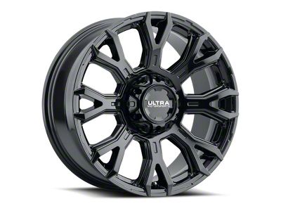 Ultra Wheels Scorpion Gloss Black 6-Lug Wheel; 17x9; 12mm Offset (07-13 Silverado 1500)