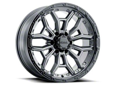 Ultra Wheels Warmonger 6 Gloss Anthracite 6-Lug Wheel; 17x9; 18mm Offset (07-13 Silverado 1500)