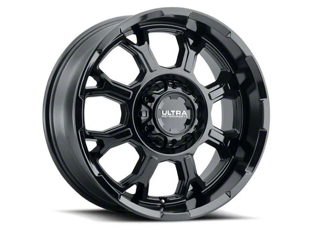 Ultra Wheels Commander Gloss Black 6-Lug Wheel; 17x9; 12mm Offset (07-14 Tahoe)