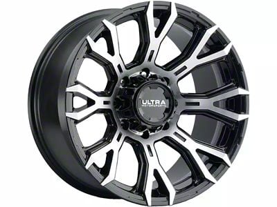 Ultra Wheels Scorpion Gloss Black with Diamond Cut Face 6-Lug Wheel; 20x10; -25mm Offset (07-14 Tahoe)
