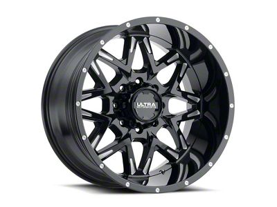 Ultra Wheels Carnivore Gloss Black 8-Lug Wheel; 22x12; -44mm Offset (08-10 F-350 Super Duty SRW)