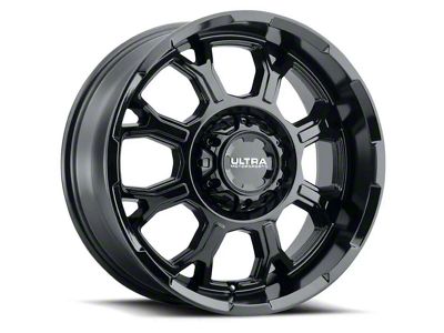 Ultra Wheels Commander Gloss Black 6-Lug Wheel; 18x9; 1mm Offset (09-14 F-150)