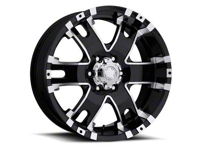Ultra Wheels Baron Gloss Black with Diamond Cut Accents 8-Lug Wheel; 17x9; 12mm Offset (11-16 F-250 Super Duty)