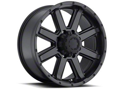 Ultra Wheels Crusher Satin Black 8-Lug Wheel; 18x8.5; 12mm Offset (11-16 F-250 Super Duty)