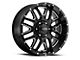 Ultra Wheels Hunter Gloss Black with CNC Milled Accents 8-Lug Wheel; 18x9; -12mm Offset (11-16 F-350 Super Duty SRW)
