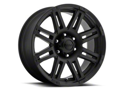 Ultra Wheels Machine Satin Black with Gloss Black Logo 8-Lug Wheel; 18x9; 12mm Offset (11-16 F-350 Super Duty SRW)