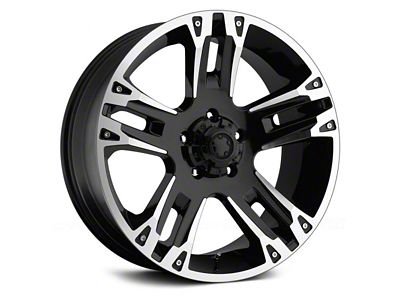 Ultra Wheels Maverick Gloss Black with Diamond Cut Accents 8-Lug Wheel; 17x8; 20mm Offset (11-16 F-350 Super Duty SRW)