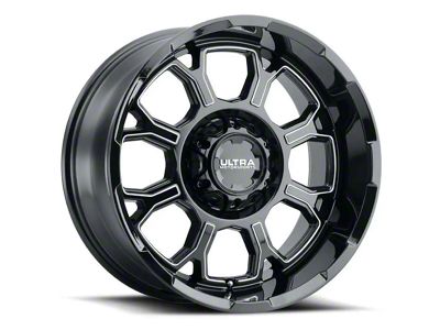 Ultra Wheels Commander Gloss Black Milled 6-Lug Wheel; 20x9; 18mm Offset (15-20 F-150)