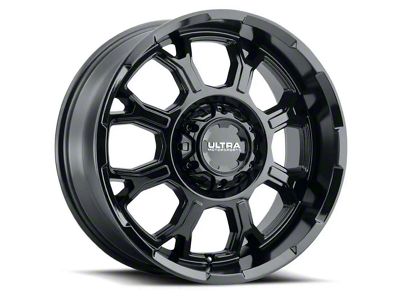 Ultra Wheels Commander Gloss Black 6-Lug Wheel; 18x9; 12mm Offset (15-20 F-150)