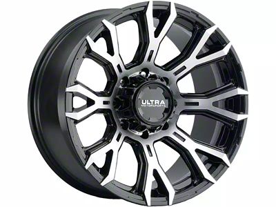 Ultra Wheels Scorpion Gloss Black with Diamond Cut Face 6-Lug Wheel; 20x10; -25mm Offset (15-20 F-150)