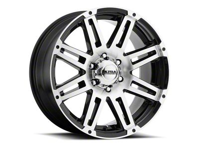 Ultra Wheels Machine Gloss Black with Diamond Cut Face 8-Lug Wheel; 20x9; 18mm Offset (23-24 F-250 Super Duty)