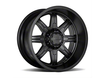 Ultra Wheels Menace Satin Black 8-Lug Wheel; 18x9; 12mm Offset (23-25 F-250 Super Duty)