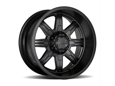 Ultra Wheels Menace Satin Black 8-Lug Wheel; 18x9; 12mm Offset (23-24 F-250 Super Duty)