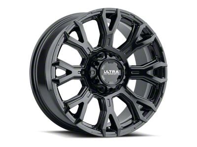 Ultra Wheels Scorpion Gloss Black 8-Lug Wheel; 18x9; 1mm Offset (23-24 F-250 Super Duty)