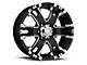 Ultra Wheels Baron Gloss Black with Diamond Cut Accents 8-Lug Wheel; 17x9; 12mm Offset (23-24 F-350 Super Duty SRW)