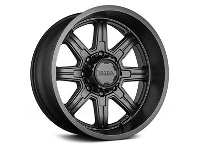 Ultra Wheels Menace Satin Black 8-Lug Wheel; 17x9; 12mm Offset (23-25 F-350 Super Duty SRW)