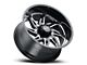 Ultra Wheels Villain Gloss Black Milled 8-Lug Wheel; 24x12; -44mm Offset (23-24 F-350 Super Duty SRW)