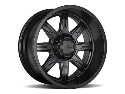 Ultra Wheels Menace Satin Black 8-Lug Wheel; 20x9; 18mm Offset (94-02 RAM 3500 SRW)