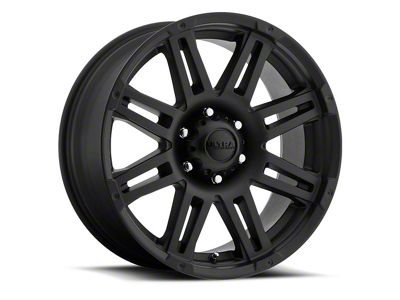 Ultra Wheels Machine Satin Black with Gloss Black Logo 8-Lug Wheel; 20x9; 18mm Offset (99-07 F-250 Super Duty)