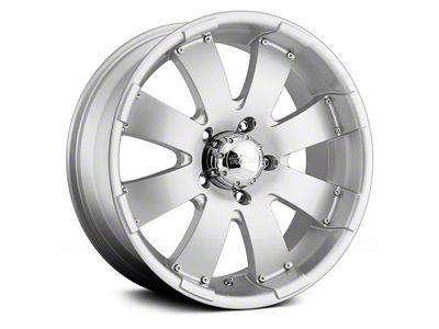 Ultra Wheels Mako Bright Silver with Ultra Armor All-Season Coating 8-Lug Wheel; 17x8; 25mm Offset (99-07 F-250 Super Duty)