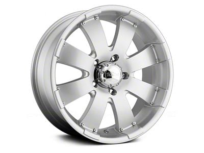 Ultra Wheels Mako Bright Silver with Ultra Armor All-Season Coating 8-Lug Wheel; 17x8; 25mm Offset (99-07 F-350 Super Duty SRW)