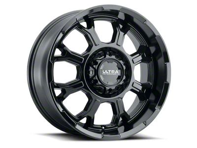 Ultra Wheels Commander Gloss Black 6-Lug Wheel; 18x9; 18mm Offset (23-25 Colorado)
