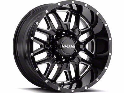 Ultra Wheels Hunter Gloss Black Milled 6-Lug Wheel; 20x9; 18mm Offset (23-24 Colorado)