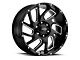 Ultra Wheels Carnage Gloss Black Milled 5-Lug Wheel; 20x10; -25mm Offset (05-11 Dakota)