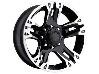 Ultra Wheels Maverick Gloss Black Machined 5-Lug Wheel; 17x8; 20mm Offset (05-11 Dakota)