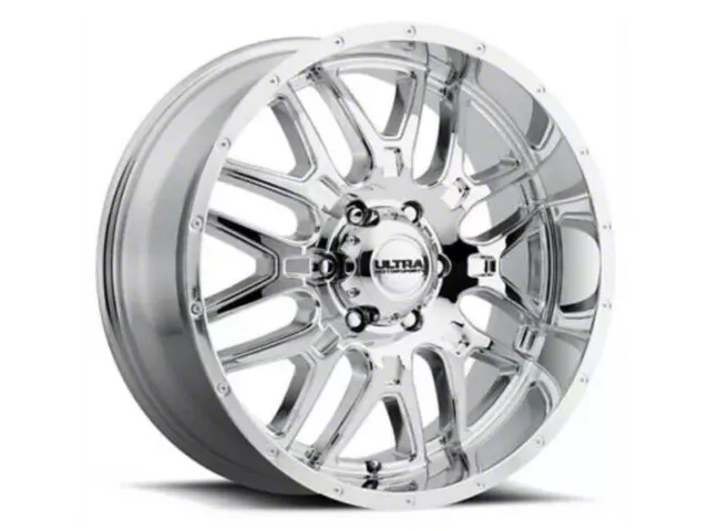 Ultra Wheels Hunter Chrome 8-Lug Wheel; 17x9; 12mm Offset (17-22 F-250 Super Duty)