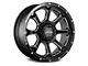 Ultra Wheels Nemesis Gloss Black with CNC Milled Accents 8-Lug Wheel; 18x9; 1mm Offset (17-22 F-250 Super Duty)