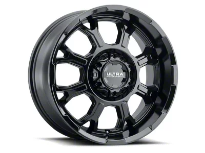 Ultra Wheels Commander Gloss Black 6-Lug Wheel; 18x9; 18mm Offset (19-24 RAM 1500)