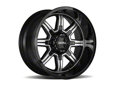 Ultra Wheels Menace Gloss Black with Diamond Cut Accents 6-Lug Wheel; 20x9; 18mm Offset (19-24 RAM 1500)