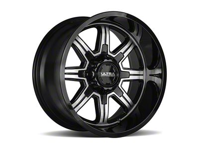 Ultra Wheels Menace Gloss Black with Diamond Cut Accents 6-Lug Wheel; 20x9; 18mm Offset (19-25 RAM 1500)