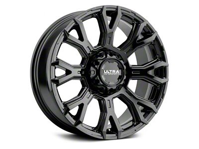 Ultra Wheels Scorpion Gloss Black 8-Lug Wheel; 17x9; 12mm Offset (06-08 RAM 1500 Mega Cab)