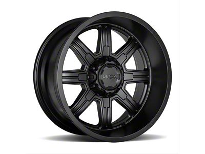 Ultra Wheels Menace Satin Black 8-Lug Wheel; 16x8; 10mm Offset (07-10 Sierra 2500 HD)
