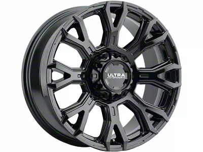 Ultra Wheels Scorpion Gloss Black 8-Lug Wheel; 20x9; 18mm Offset (07-10 Sierra 3500 HD SRW)