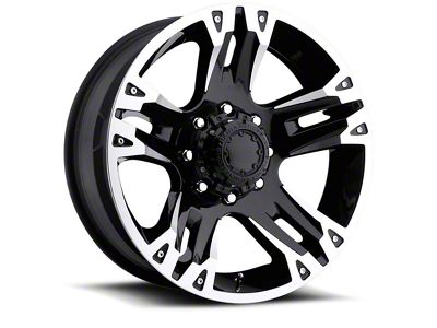 Ultra Wheels Maverick Gloss Black Machined 6-Lug Wheel; 18x9; 25mm Offset (19-26 Silverado 1500)
