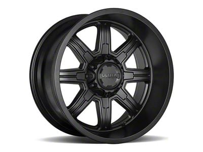 Ultra Wheels Menace Satin Black 8-Lug Wheel; 20x9; 18mm Offset (07-10 Silverado 2500 HD)