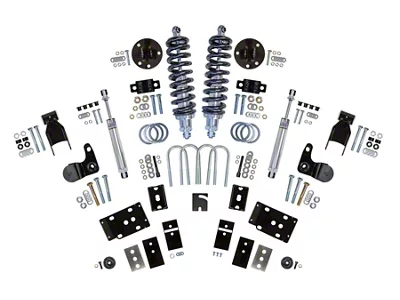 UMI Performance Adjustable Height Complete Lowering Kit; 600 lb. Spring Rate (15-25 F-150, Excluding PowerBoost & Raptor)