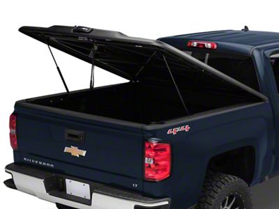 UnderCover Elite Hinged Tonneau Cover; Black Textured (14-18 Silverado 1500 w/ 5.80-Foot Short & 6.50-Foot Standard Box)