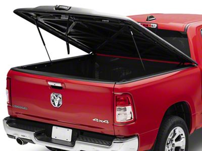 UnderCover Elite Hinged Tonneau Cover; Black Textured (19-25 RAM 1500 w/o RAM Box & MultiFunction Tailgate)