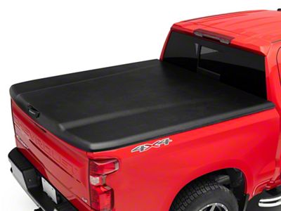 UnderCover Elite Hinged Tonneau Cover; Black Textured (19-25 Silverado 1500 w/ 5.80-Foot Short & 6.50-Foot Standard Box)