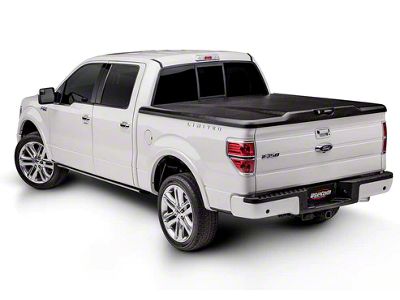 UnderCover Elite Hinged Tonneau Cover; Black Textured (23-24 F-250 Super Duty w/ 6-3/4-Foot Bed)