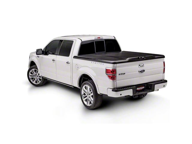 UnderCover Elite Hinged Tonneau Cover; Black Textured (23-24 F-250 Super Duty w/ 6-3/4-Foot Bed)