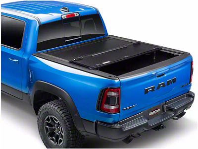 UnderCover Flex Tri-Fold Tonneau Cover; Black Textured (19-24 RAM 1500 w/ Multifunction Tailgate)