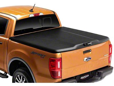 UnderCover Elite Hinged Tonneau Cover; Black Textured (19-23 Ranger)