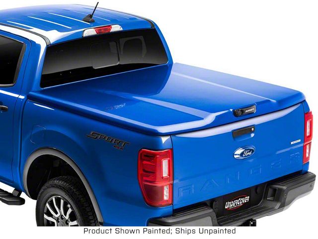 UnderCover Elite Smooth Hinged Tonneau Cover; Unpainted (19-23 Ranger)