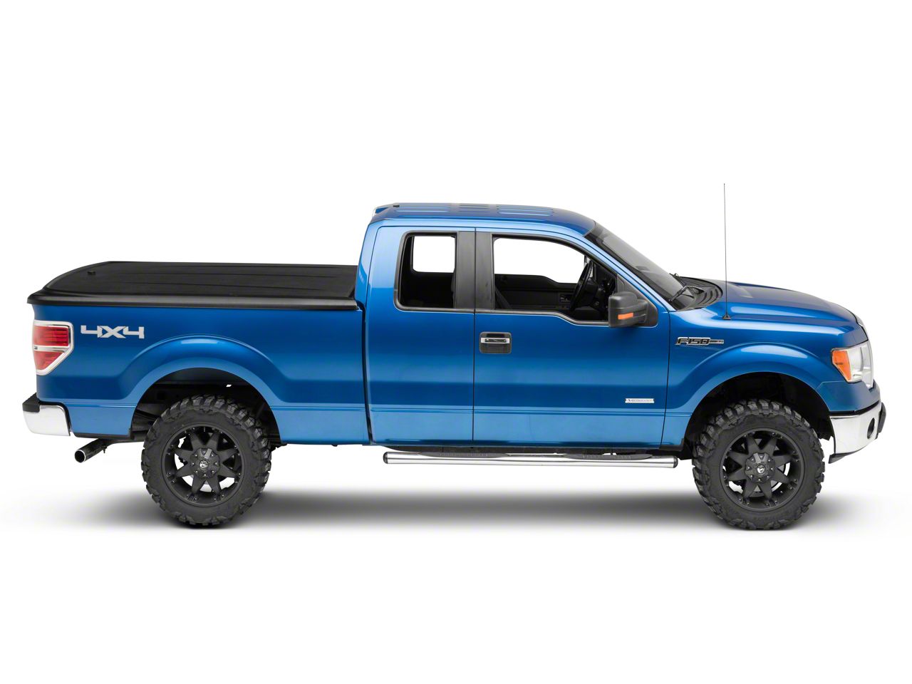 UnderCover F-150 SE Hinged Tonneau Cover; Black Textured
